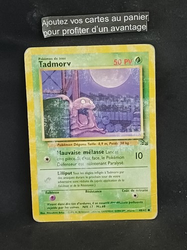 Carte pokémon tadmorv 62 - tadmorv, 48/62