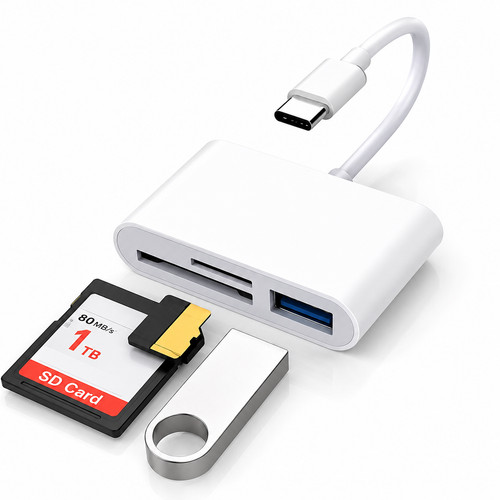 Lettore schede usb in - schede, 3