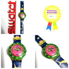 Swatch Scuba Usato Happy Fish SDN101 1991 Orologio da polso Anni 90 Vintage