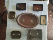 17 VASI PER BONSAI VARI TIPI E VARIE MISURE USATI MA IN OTTIME CONDIZIONI