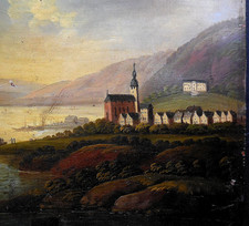 Antico QUADRO OLIO MINIATURA