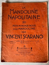 V. Scarano La Mandoline Napolitaine  Ricordi 1880 Spartiti Mandolino Napoletano