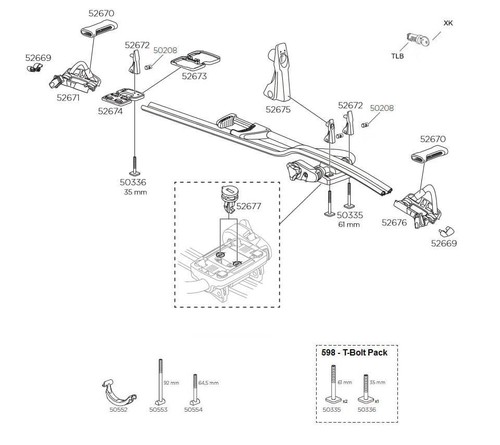 Thule 598 proride - 598, da