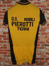 EROICA MAGLIA SHIRT MAILLOT BICI CICLISMO VINTAGE 70'S TERNI 50% LANA RICAMATA