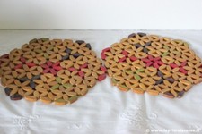 COPPIA DI SOTTOPENTOLA VINTAGE