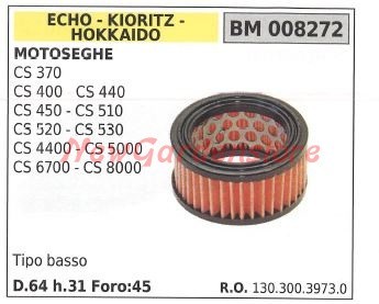 Filtro aria echo motosega - motosega, cs