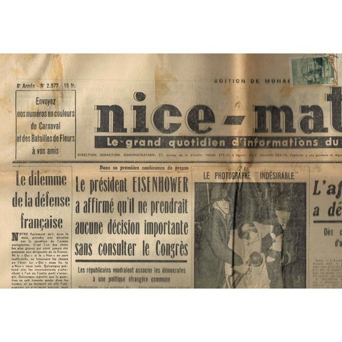 Journal nice matin - journal, mariage