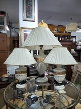 Tris lumi classici in ceramica