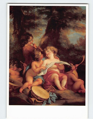 Cartolina musica angelica - cartolina,