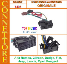 FIAT  DAL 2016 -  CONNETTORE MONTAGGIO AUTORADIO ORIGINALE FIAT