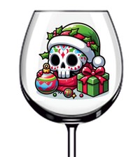 12x Acquerello Natale Teschio
