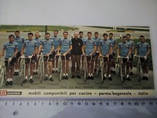 Ciclismo Cartolina Team Salvarani vintage d'epoca maxi formato RARA 