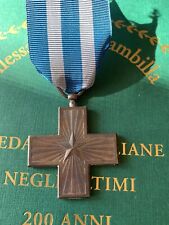 Croce al Merito Di Guerra modello Repubblica Italiana Nastro Coevo