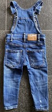 DSQUARED2 F/W 2021 COWBOY 36M SALOPETTE OVERALL DUNGAREES WESTERN BABY JEANS 3Y
