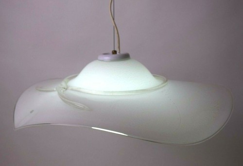 Lampadario vetro murano disco - lampadario,