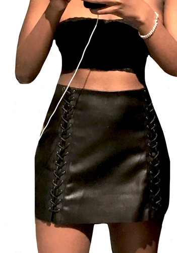 Zara gonna corta nera - corta,