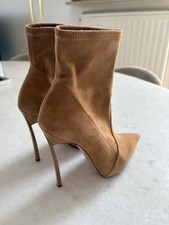 Boots Stivaletti Camoscio Cammello Casadei taglia 36,5