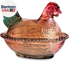 Piatto in vetro stile vintage