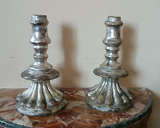 Rara coppia antichi candelieri