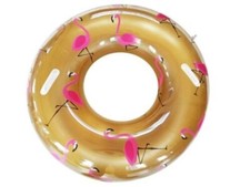 Salvagente Gold Fenicottero Ciambella Gonfiabile Mare Ragazze Bambini Sole