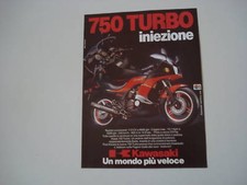 advertising Pubblicità 1983 MOTO KAWASAKI GPZ 750 TURBO INIEZIONE