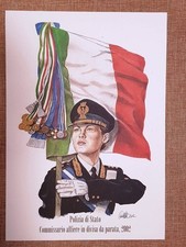 Commissario Alfiere in divisa da parata del 2002 Divisa Polizia di Stato