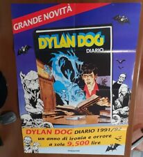 Dylan Dog Poster pubblicitario Diario 1991 De Agostini - raro