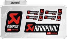 Kit 10 Adesivi Akrapovic