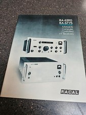 Racal RA 6390 RA 6775 Brochure Ricevitore HF controllato da computer