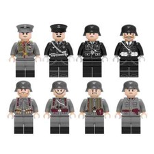 IDEA REGALO LOTTO DI 8 PERSONAGGI TRUPPE D’ASSALTO SWAT COMPATIBILI LEGO