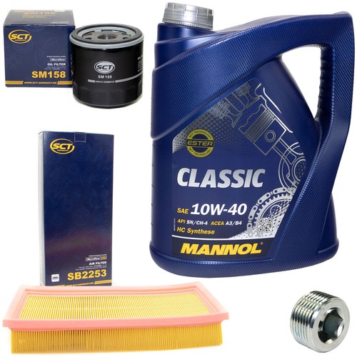 Set kit olio motore 10w40 - motore,