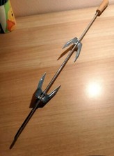 Asta Spiedo Gira Arrosto Con Forchette E Manico In Legno