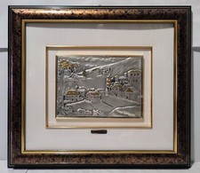 QUADRO ARGENTO 47x53 paesaggio