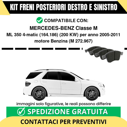 Pastiglie freno posteriori - pastiglie,
