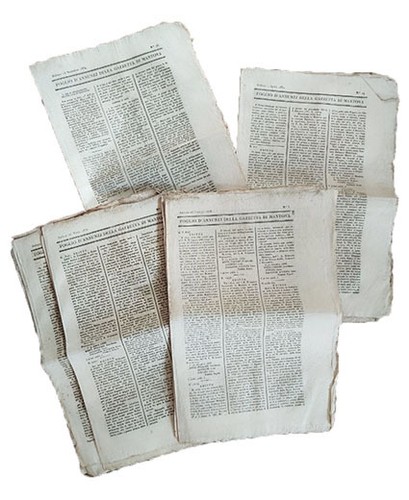 Foglio annunzj della - foglio, d'annunzj