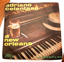 ADRIANO CELENTANO - A NEW ORLEANS / UN SOLE CALDO (VINILE JOLLY 45 GIRI 7'')