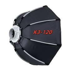 K3-120 120 cm Softbox portatile ottagonale montaggio ad arco griglia softbox (120 cm)