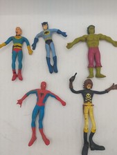 Lotto Flexy Personaggi Uomo Ragno Harlock Hulk Marvel Dc Anni 80