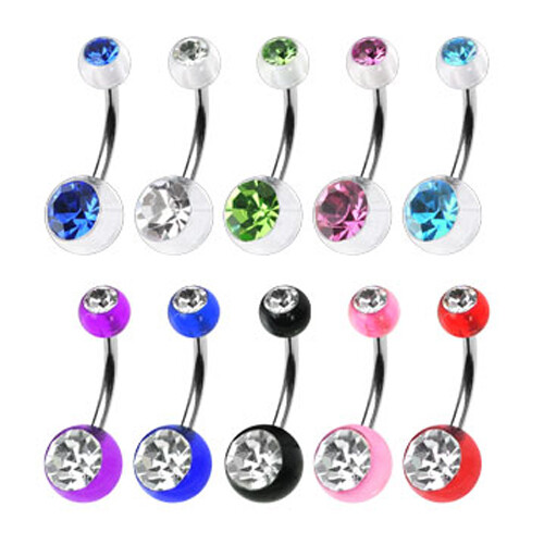 Piercing ombelico cristallo - ombelico,
