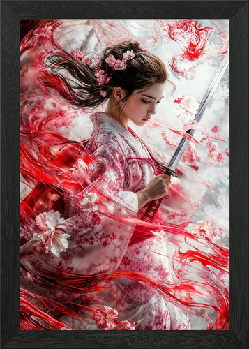 Samurai geisha con katana - samurai,
