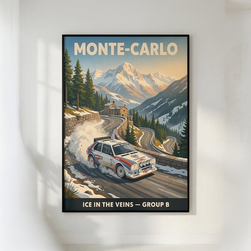 Poster montecarlo rally gruppo - poster,