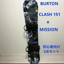 BURTON CLASH 151 Set snowboard 2 pezzi per principianti Burton Crash Mission