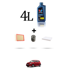 HOFFCAR Kit tagliando 3 FILTRI e 4L OLIO per Suzuki Swift III 1.3 GPL 68kw dal 2