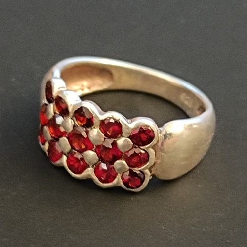 Anello fascia grappolo - , granato
