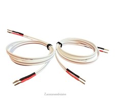 Cavo altoparlante bianco Naim NAC A5 spine a banana terminate una coppia