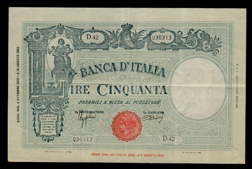 Italy lire 1943 pick - italy, #