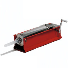Insaccatrice manuale 8Kg Rossa, tubo in acciaio INOX  2 velocità Palumbo Pavi