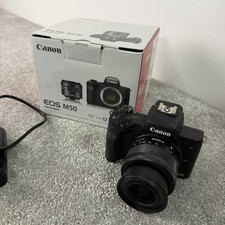Canon EOS M50 fotocamera digitale mirrorless con obiettivo 15-45 mm - nero (2680C011)
