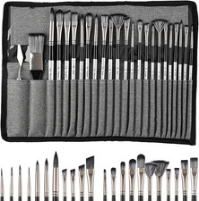 23 Pezzi Pittura Pennelli per Dipingere, Pennelli Acquerello Professionali Set P