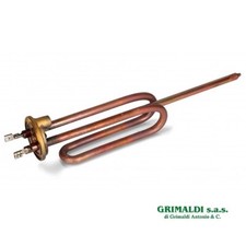 CANDELA RESISTENZA RICURVA SCALDABAGNO ARISTON 1200W CON PORTA ANODO M6 RECO